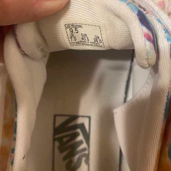 Vans Women's Tie-Dye Sneakers - Blue, Pink, Yellow - Picture 9 of 11